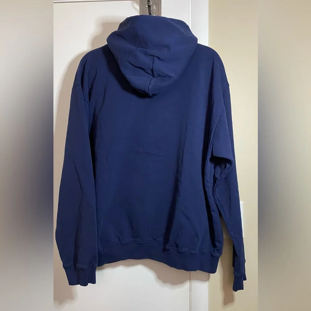 NWT Sporty & Health Navy Wellness Club Flocked Hoodie Size Large - Picture 6 of 15